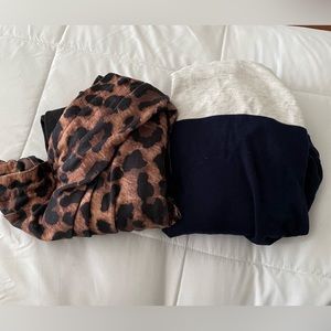 TWO Nursing hooded shirts